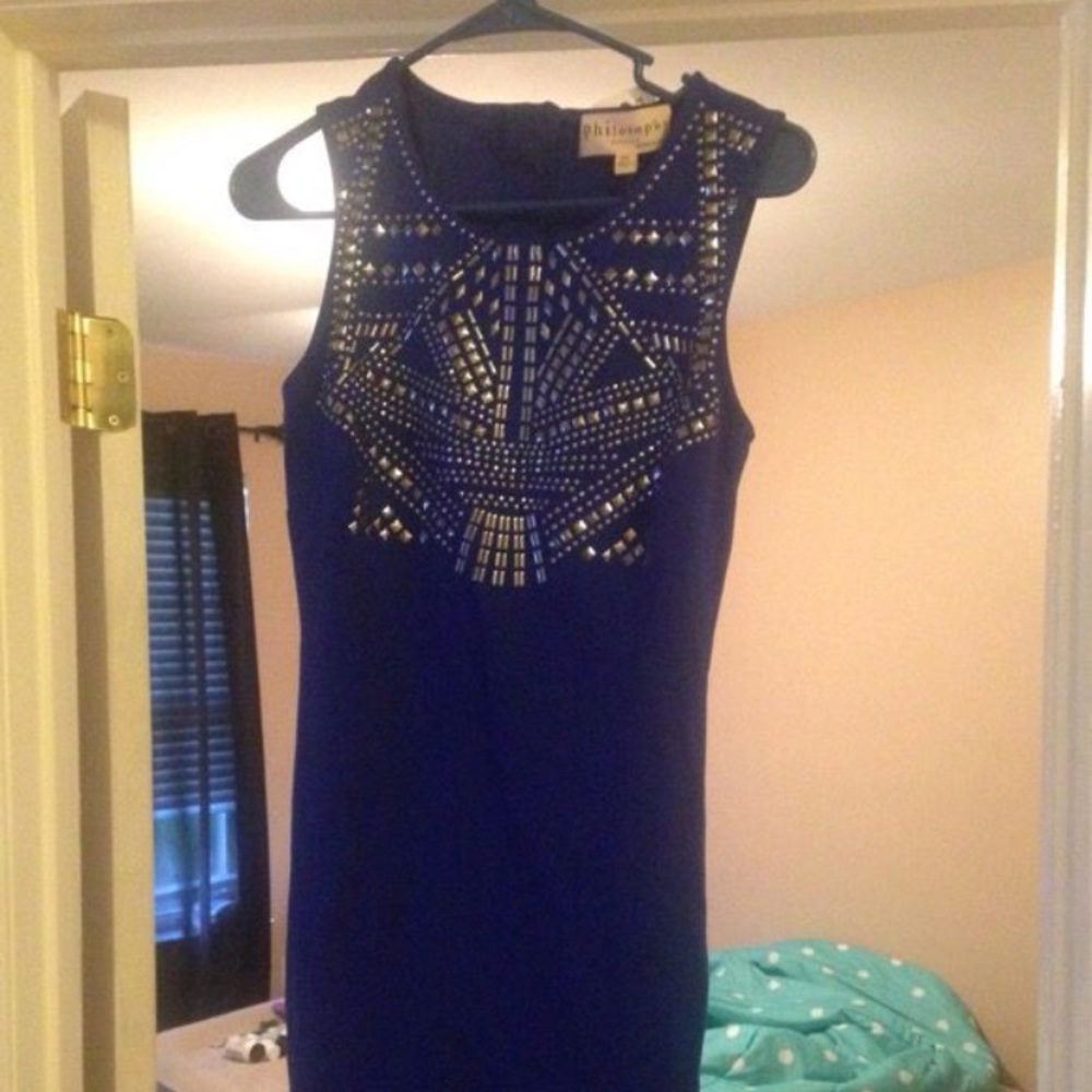 Blue philosophy dress